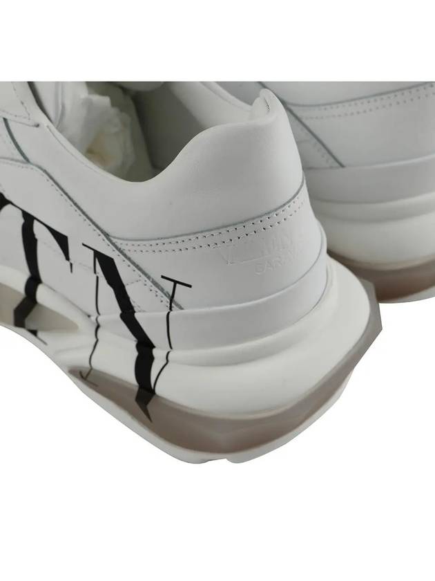 Men's Calfskin VLTN Logo Bounce Low Top Sneakers White - VALENTINO - BALAAN 8