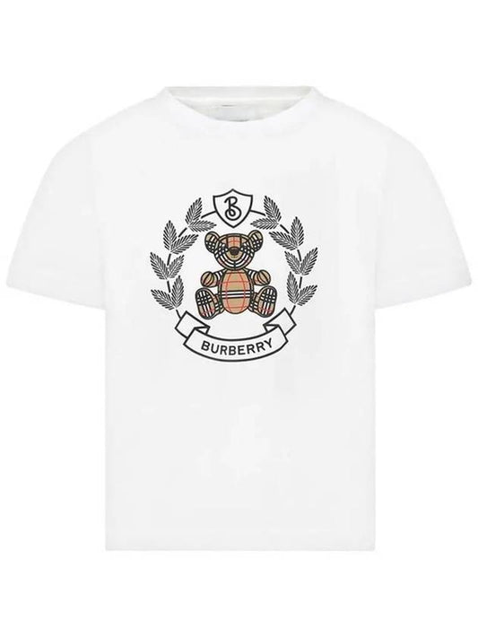 8072328 A1464 Thomas Bear Print Junior Short Sleeve T-shirt - BURBERRY - BALAAN 2