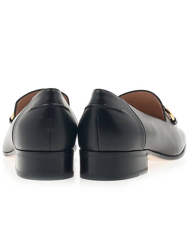 Horsebit Square Toe Leather Loafers Black - GUCCI - BALAAN 5