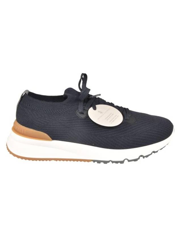 Knit Low Top Sneakers Blue - BRUNELLO CUCINELLI - BALAAN 2