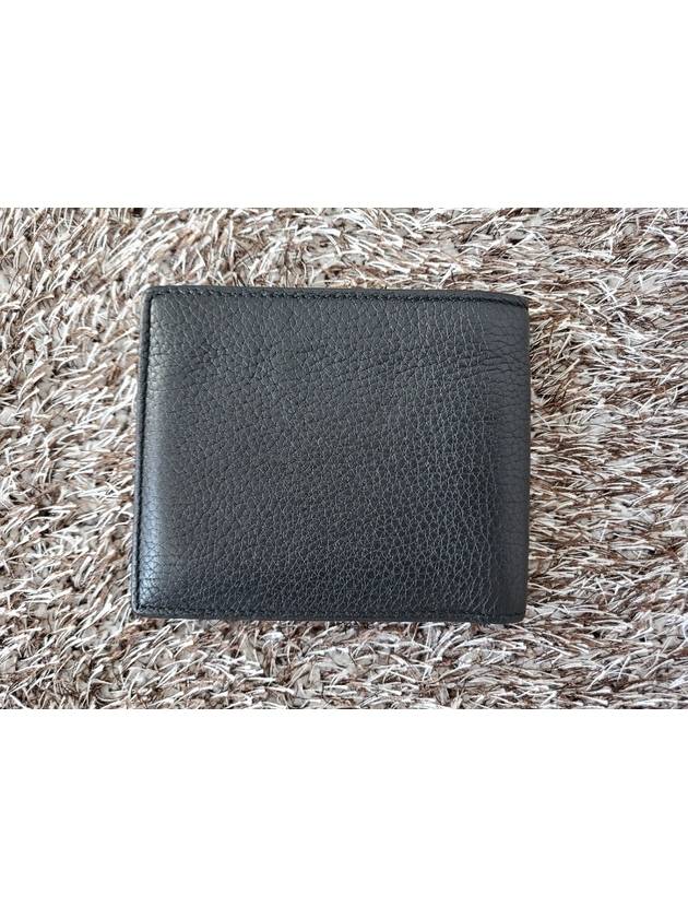 Black band logo leather wallet - GUCCI - BALAAN 4