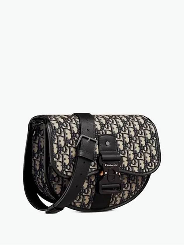 Gallop Oblique Jacquard Strap Cross Bag Beige Black - DIOR - BALAAN 3