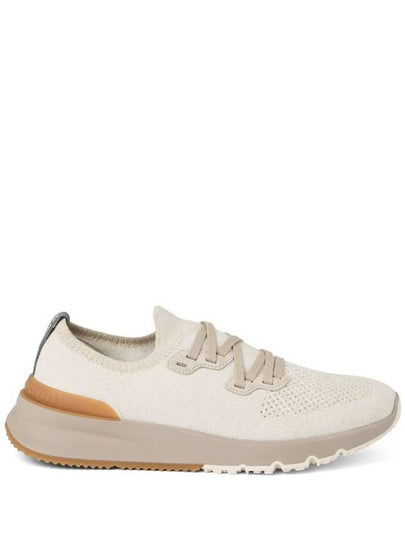 Stretch Knit Low Top Sneakers Panama - BRUNELLO CUCINELLI - BALAAN 2