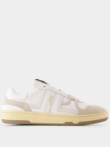 Clay Sneakers - Lanvin - Leather - White - LANVIN - BALAAN 1