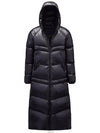 Chanon Quilted Long Hoodie Nylon Padding Black - MONCLER - BALAAN 2