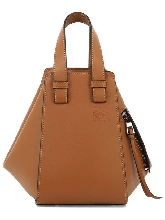 Hammock Compact Classic Calfskin Tote Bag Brown - LOEWE - BALAAN 2