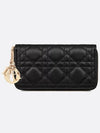 Lady Medium Zipper Long Wallet Black - DIOR - BALAAN 2