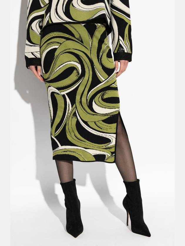 Diane Von Furstenberg Skirt With Pattern, Women's, Green - DIANE VON FURSTENBERG - BALAAN 3