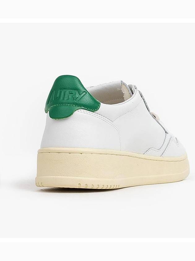 Medalist Green Tab Leather Low Top Sneakers White - AUTRY - BALAAN 6