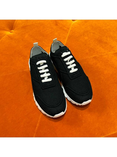 Canvas Low Top Sneakers Black - KITON - BALAAN 2