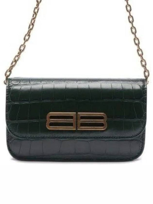 Balenciaga Gossip Wallet With Chain Women s Green - BALENCIAGA - BALAAN 2