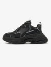 Allover Logo Triple S Low Top Sneakers Black - BALENCIAGA - BALAAN 2