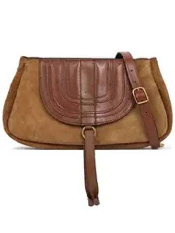 Marcie Suede Shoulder Bag Caramel - CHLOE - BALAAN 1