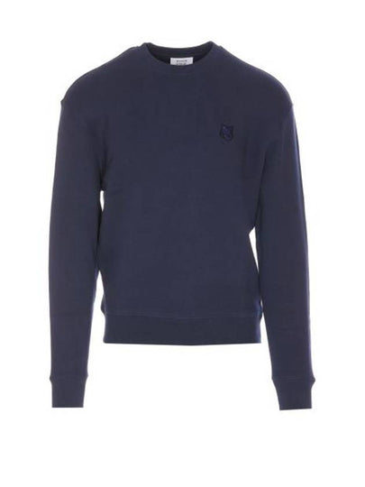 Bold Fox Head Cotton Sweatshirt Ink Blue - MAISON KITSUNE - BALAAN 2