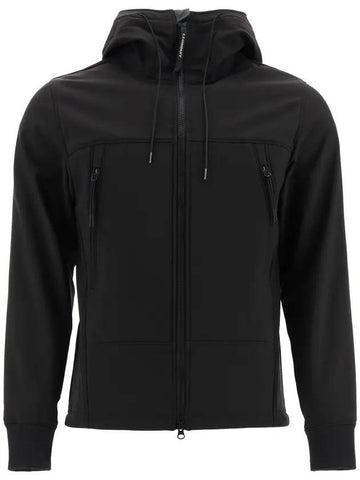 Men's Shell Goggles Hooded Jacket Black - CP COMPANY - BALAAN 1