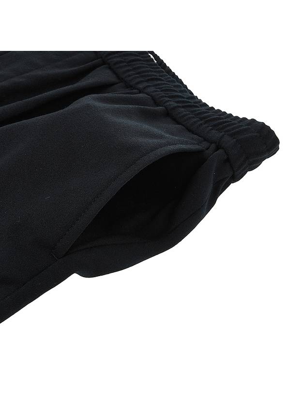 waist band straight pants black - AMI - BALAAN.