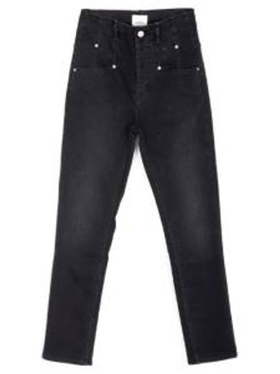 Niliane Slim Denim Jeans Black - ISABEL MARANT - BALAAN 2