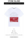 Block Logo Printing Short Sleeve T-Shirt White - STONE ISLAND - BALAAN 3