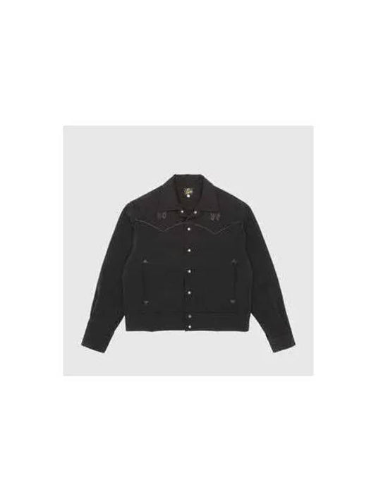 IDomestic ShippingI Piping Cowboy Jac Black OT136 Jacket kr 218441 - NEEDLES - BALAAN 1