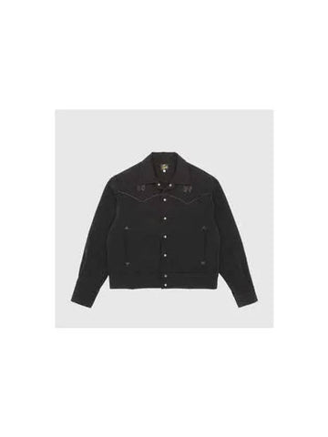 IDomestic ShippingI Piping Cowboy Jac Black OT136 Jacket kr 218441 - NEEDLES - BALAAN 1