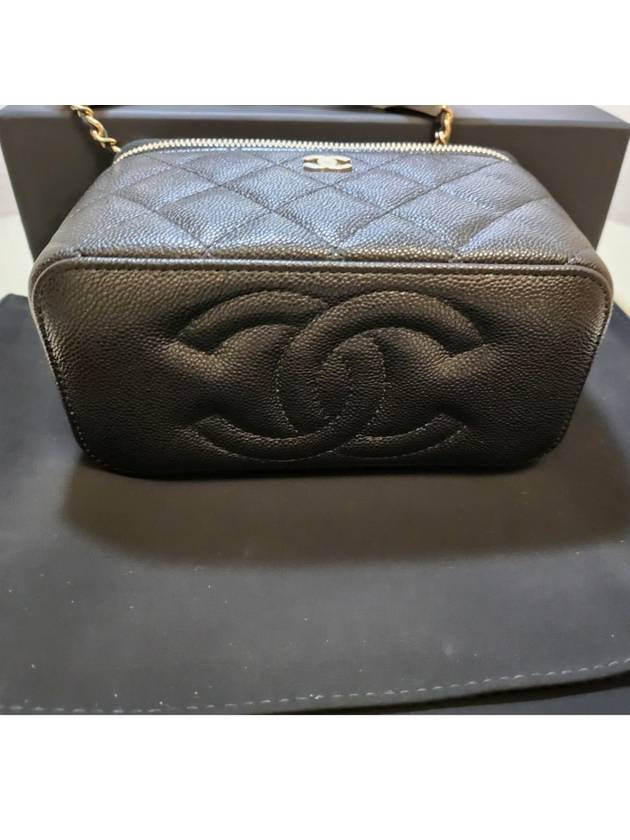 Classic Caviar Vanity Cross Bag Gold Plated Black - CHANEL - BALAAN 6