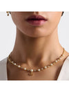 Petit CD Treasure Resin Pearl Necklace Gold - DIOR - BALAAN 5