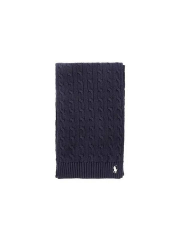 WC0525 411 Pony Cable Knit Muffler - POLO RALPH LAUREN - BALAAN 1