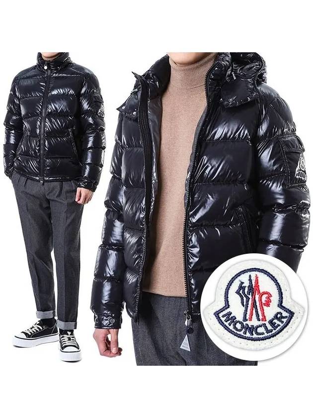 Men's Maya Short Down Padding Black - MONCLER - BALAAN 3