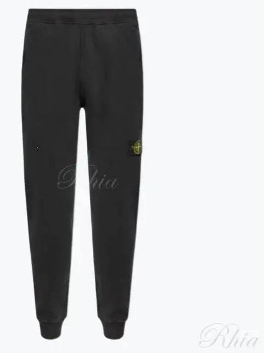 Signature Wappen Patch Cotton Exhaust Pants Black - STONE ISLAND - BALAAN 2