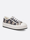 Walk'N'Dior Platform Macrocannage Motif Embroidery Cotton Low-Top Sneakers Deep Blue - DIOR - BALAAN 2