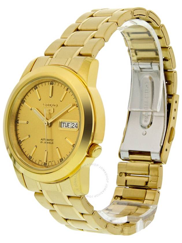 Open Box - Seiko 5 Automatic Champagne Dial Yellow Gold-tone Men's Watch SNKE56 - SEIKO - BALAAN 3