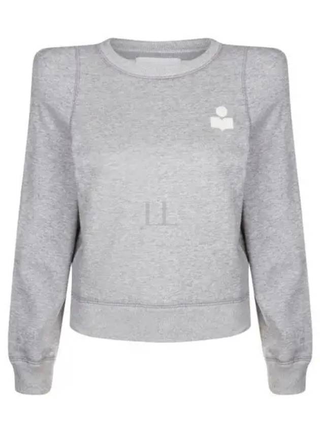 PrissaLogo Print Sweatshirt Grey - ISABEL MARANT - BALAAN 2