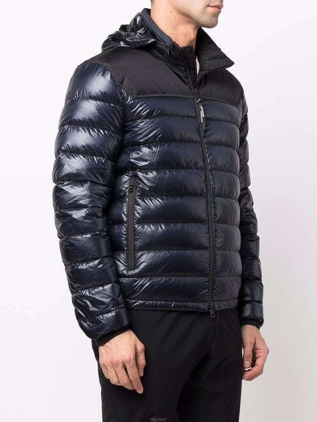 Men's Silvere Silvere Short Padded Navy - MONCLER - BALAAN.