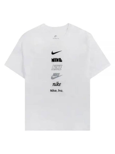 Sportswear Logo Short Sleeve T-Shirt White - NIKE - BALAAN 2