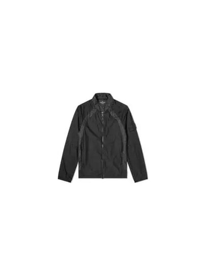 Shadow Waffen Patch Linen Mesh Zip-up Jacket Black - STONE ISLAND - BALAAN 2