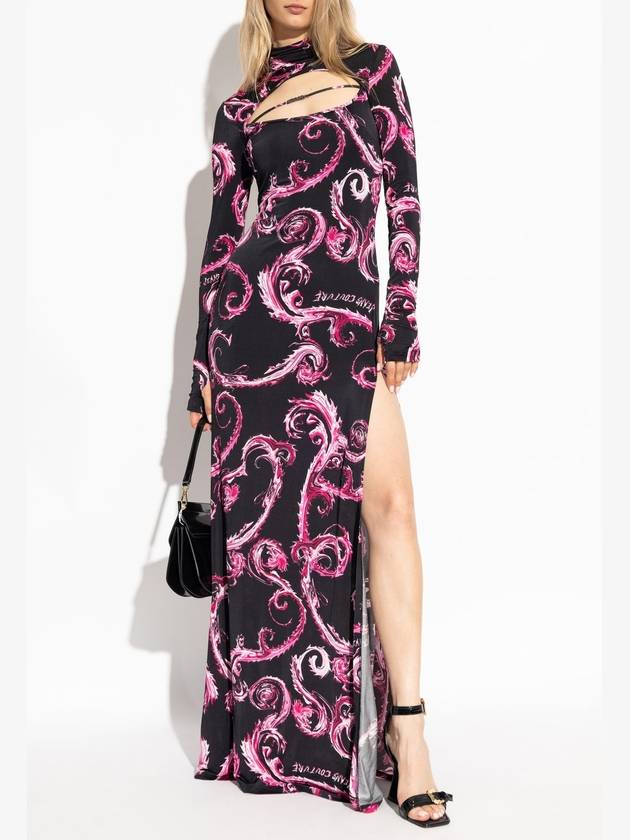 Versace Jeans Couture Patterned Dress, Women's, Pink - VERSACE - BALAAN 2