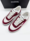 CC Logo Jenny Sneakers Men s Burgundy G39978 - CHANEL - BALAAN 2