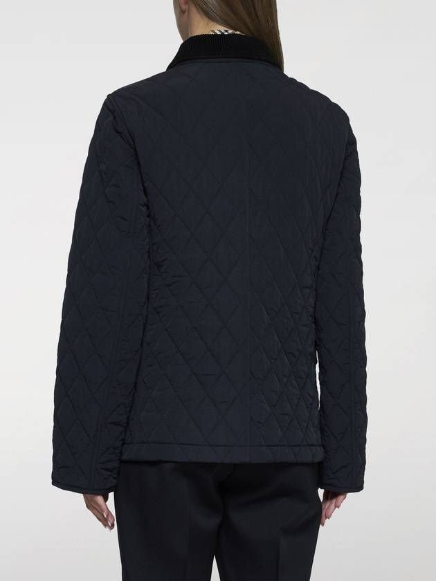 Corduroy Collar Quilted Jacket Black - BURBERRY - BALAAN 3