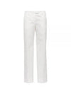 Cotton Chino Straight Pants White - MIU MIU - BALAAN 2