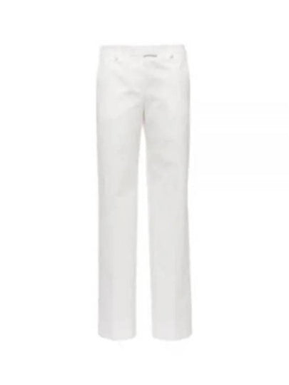 Cotton Chino Straight Pants White - MIU MIU - BALAAN 2