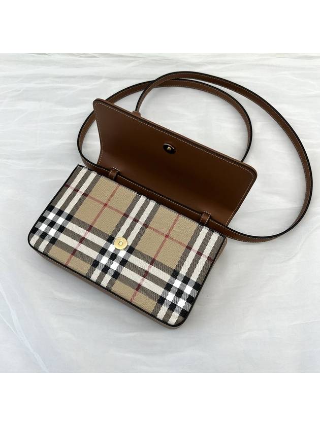 Hampshire Check Cross Bag Archive Beige - BURBERRY - BALAAN 5