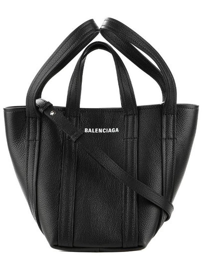 Everyday XS Grained Calfskin Shoulder Tote Bag Black - BALENCIAGA - BALAAN 2