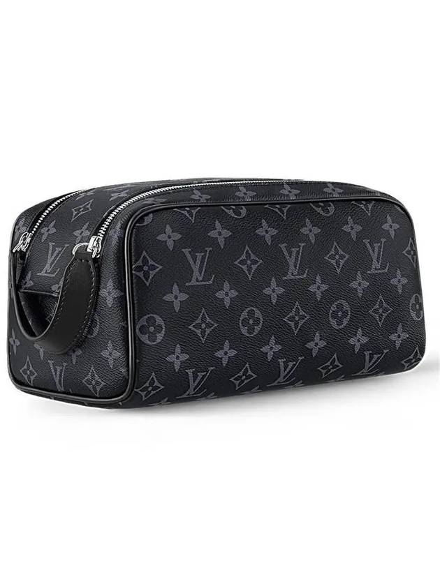 Dopp Kit Toilet Monogram Eclipse Pouch Bag Black - LOUIS VUITTON - BALAAN 3