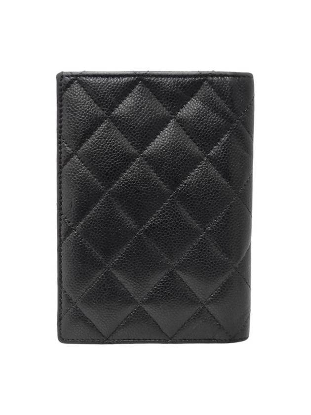 Women s AP1169 Black Caviar Skin Classic Passport Wallet - CHANEL - BALAAN 3