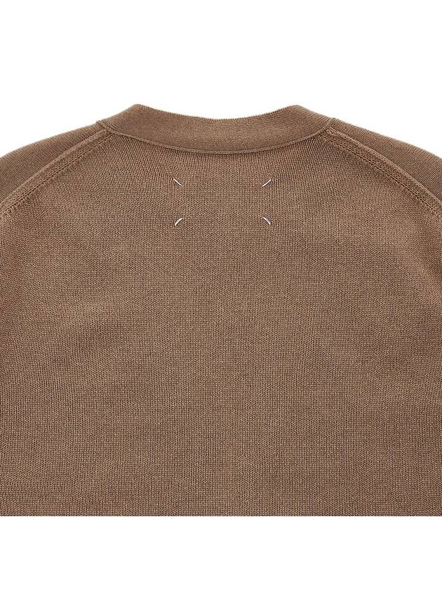 Cashmere Back Stitch Cardigan Beige - MAISON MARGIELA - BALAAN 8