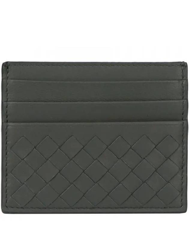 Intrecciato Weaving Card Wallet Grey - BOTTEGA VENETA - BALAAN 2