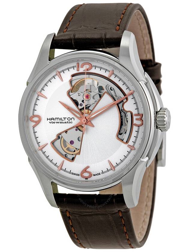 Men's Jazzmaster Open Heart Watch Brown - HAMILTON - BALAAN 2