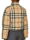 Check Crop Puffer Padding Archive Beige - BURBERRY - BALAAN 3