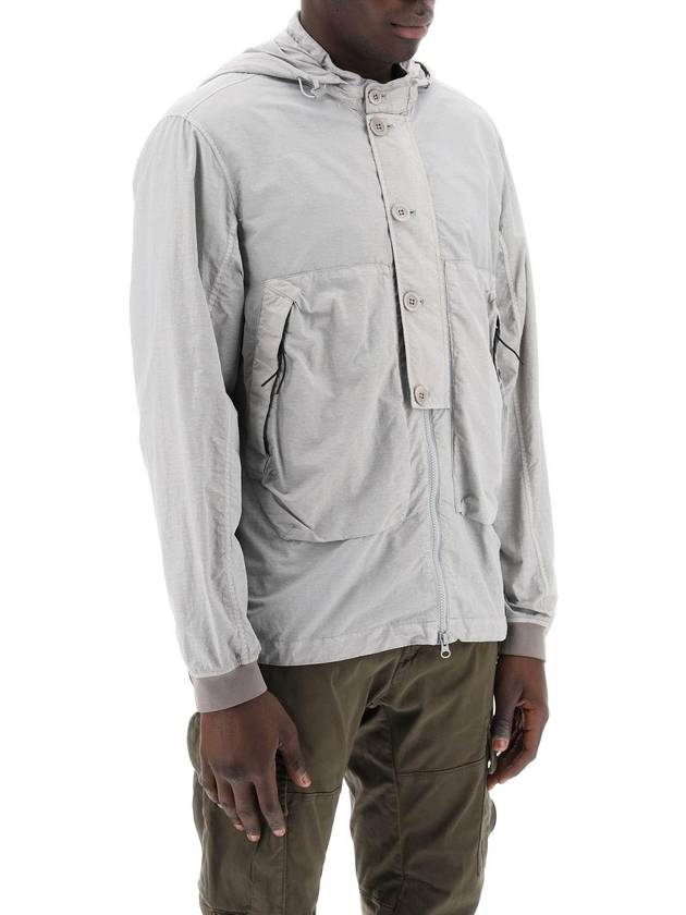 Flatt Nylon Goggle Over Long Sleeve Shirt Grey - CP COMPANY - BALAAN 3