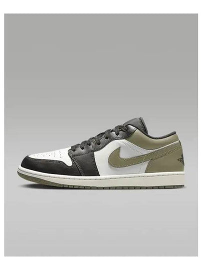 Air Jordan 1 Low Top Sneakers Medium Olive - NIKE - BALAAN 2